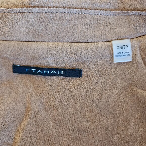 Tahari Faux Leather Jacket XS - Picture 2 of 16
